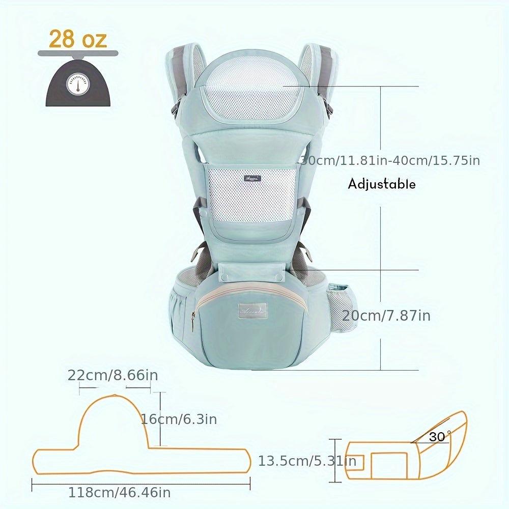 Polyester-cotton Breathable Style, Skin-friendly And Breathable Baby Multi-functional Strap Waist Stool Mechanical Design Labor-saving Artifact