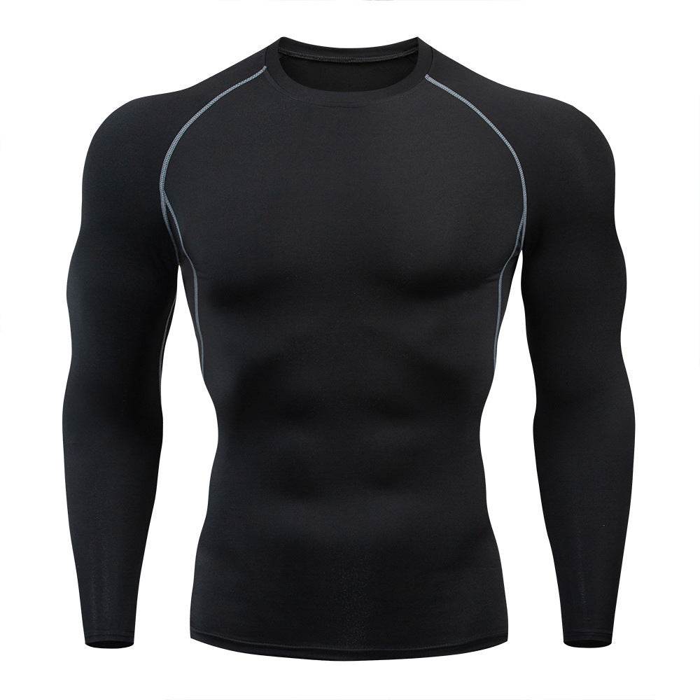 Men's Sports Quick-drying Long sleeve Workout Fitness T-shirt top