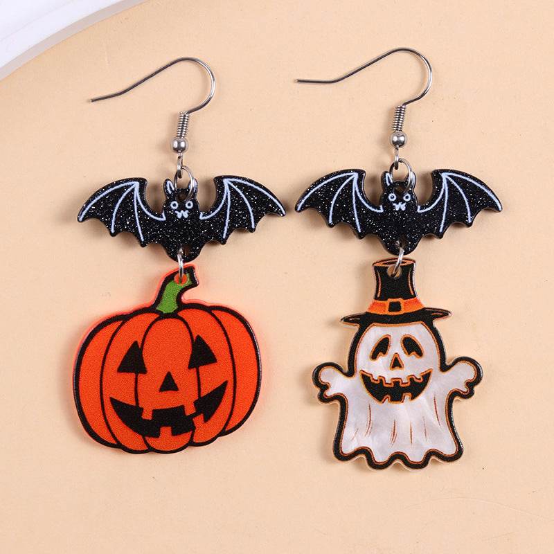 European And American Halloween Series Acrylic Earrings Color