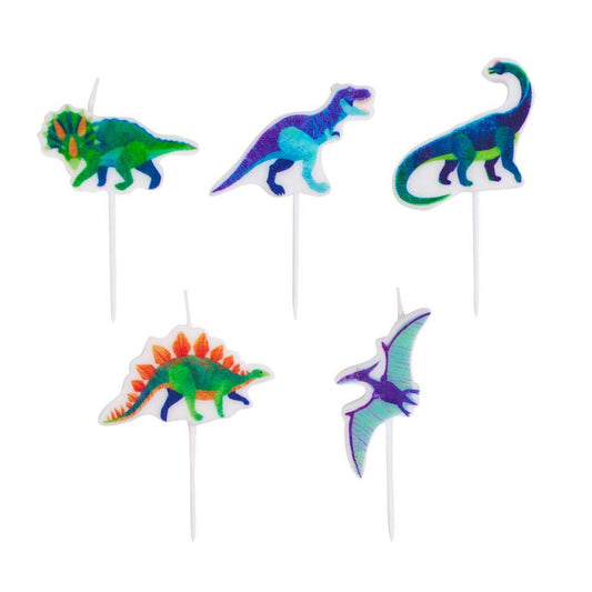 Party Pieces - Kaşif Dino 5&apos;li Parti Mumu-0