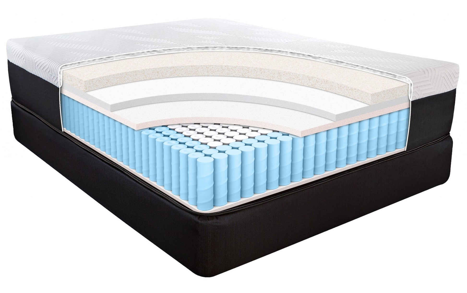 14" Hybrid Pocket Coil Copper Infused Gel Memory Foam Mattress-4
