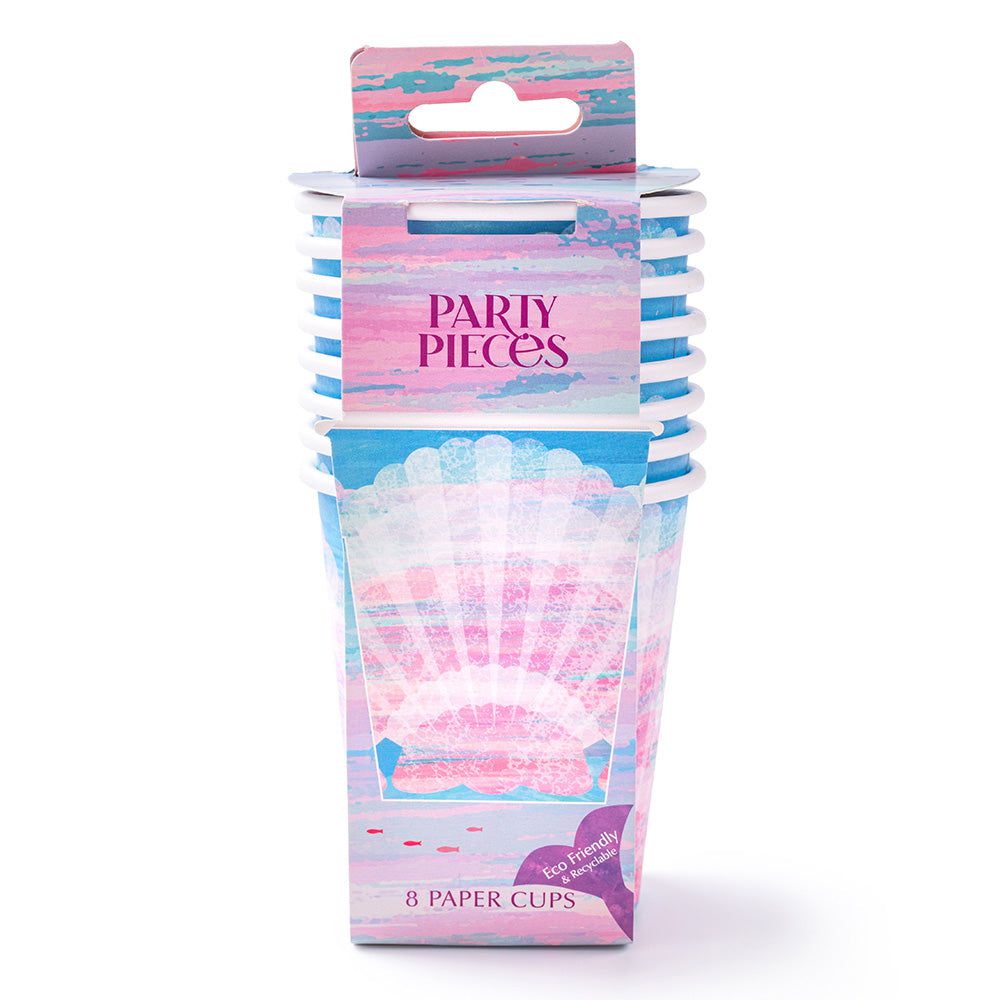 Party Pieces - Deniz Kızı 8li Parti Karton Bardakları-0