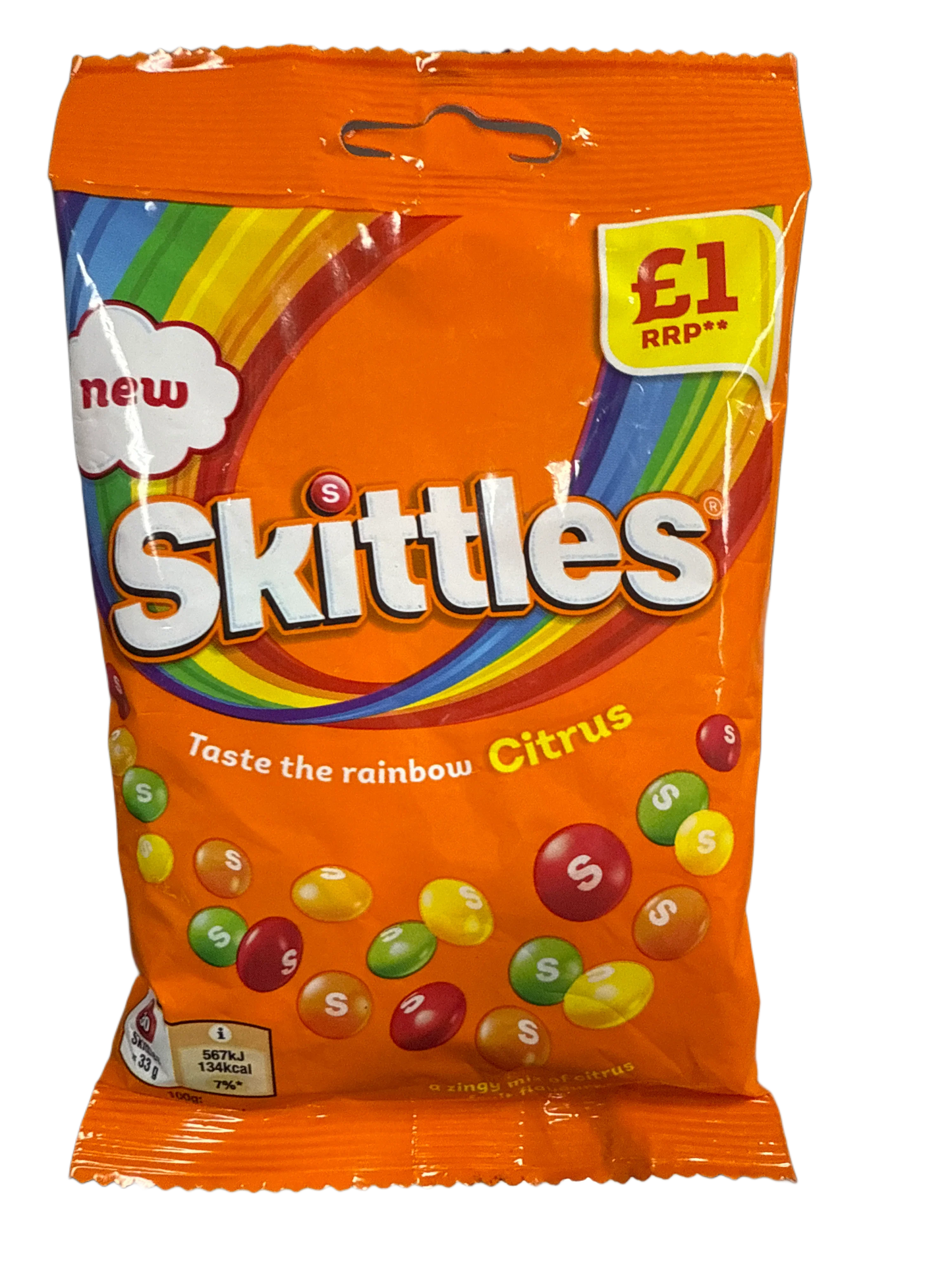 Skittles Citrus Flavour 109G - U.K Edition