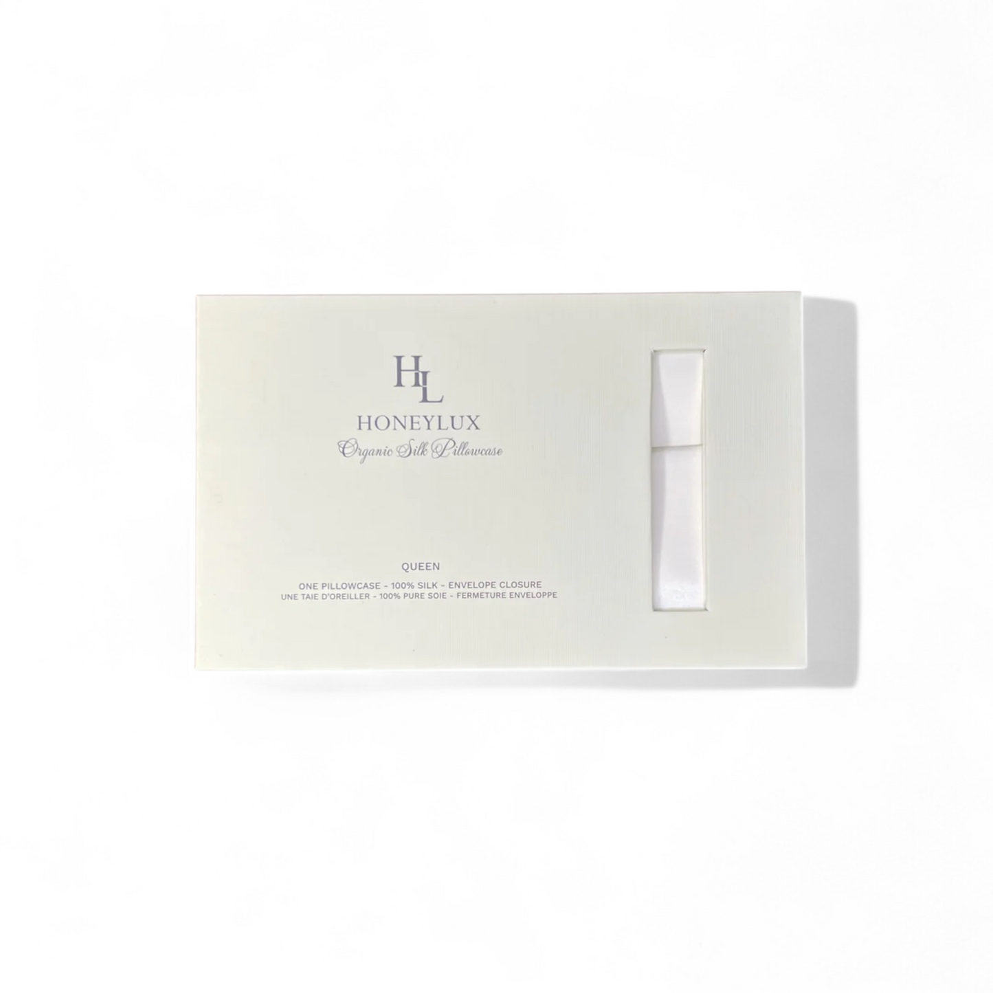 Queen Organic Silk Pillowcase - White-1
