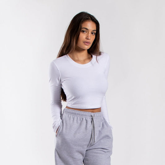 4002 - Women's Long Sleeve Baby Tee-0