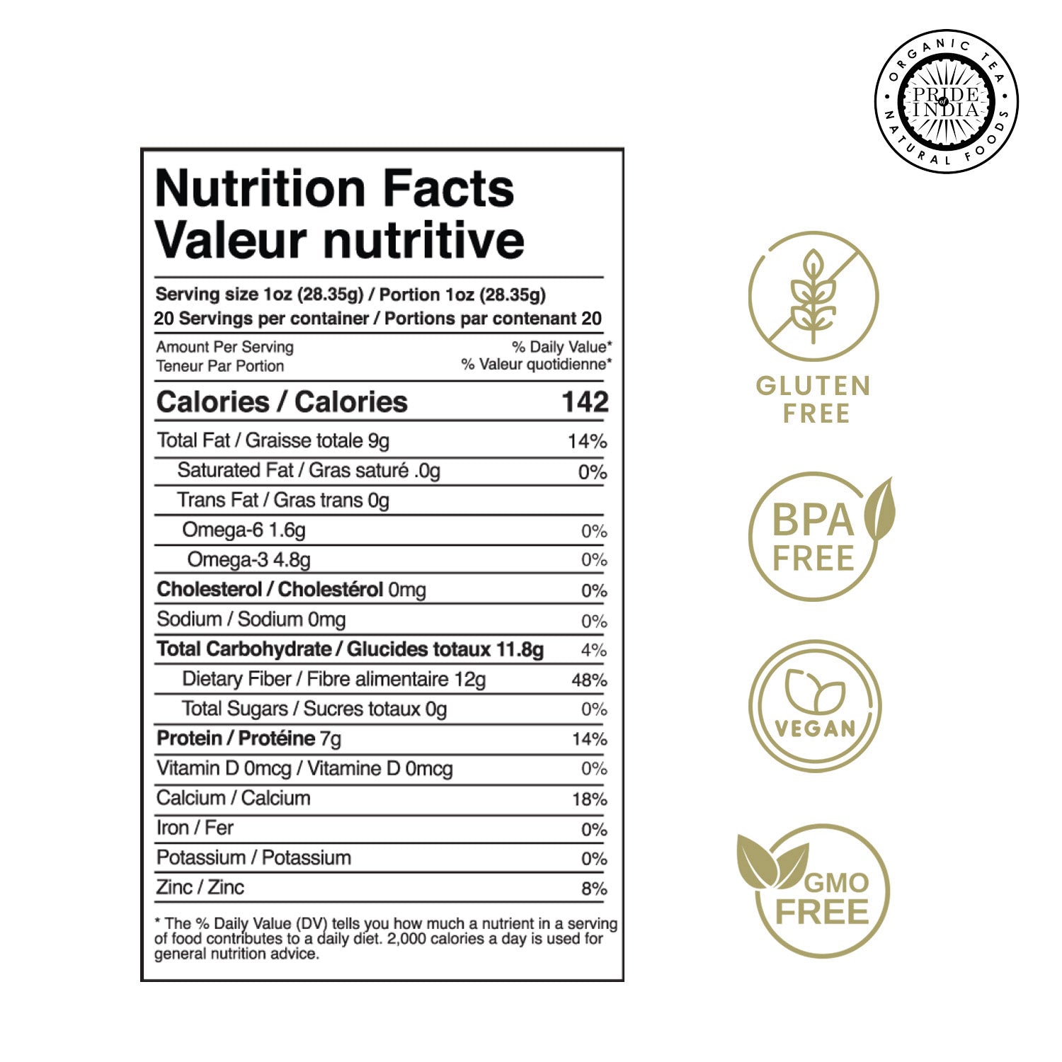 Whole Black Chia Seeds - Omega-3 & Calcium Superfood Jar-1