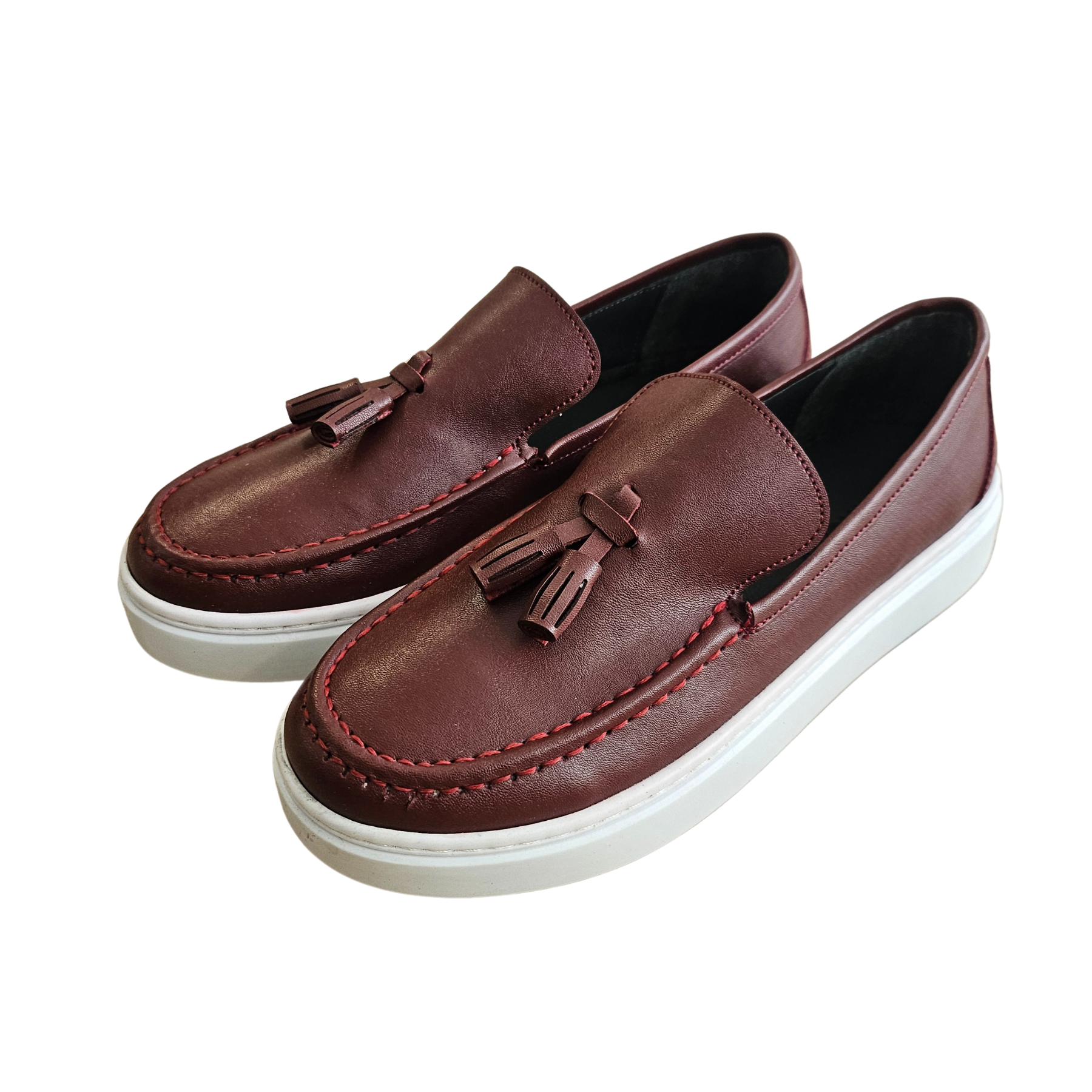 Burgundy Lion's Boys Shoes-2