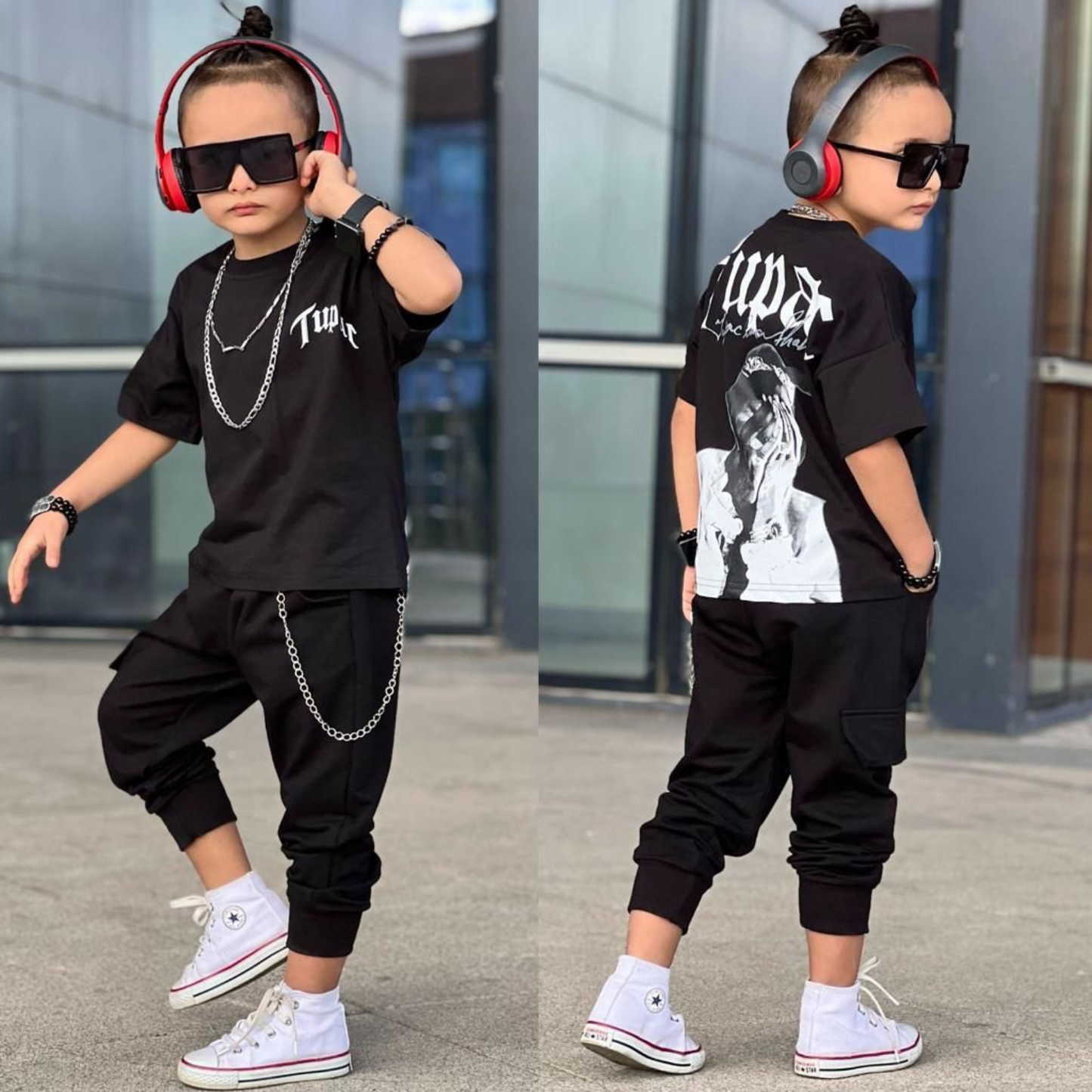 Tupac Rap Boys Jogger Set-4