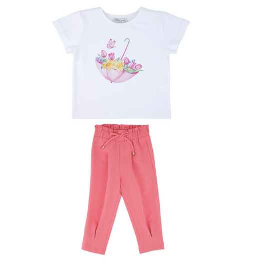 Tulip Umbrella Cotton Girls' Outfit-0