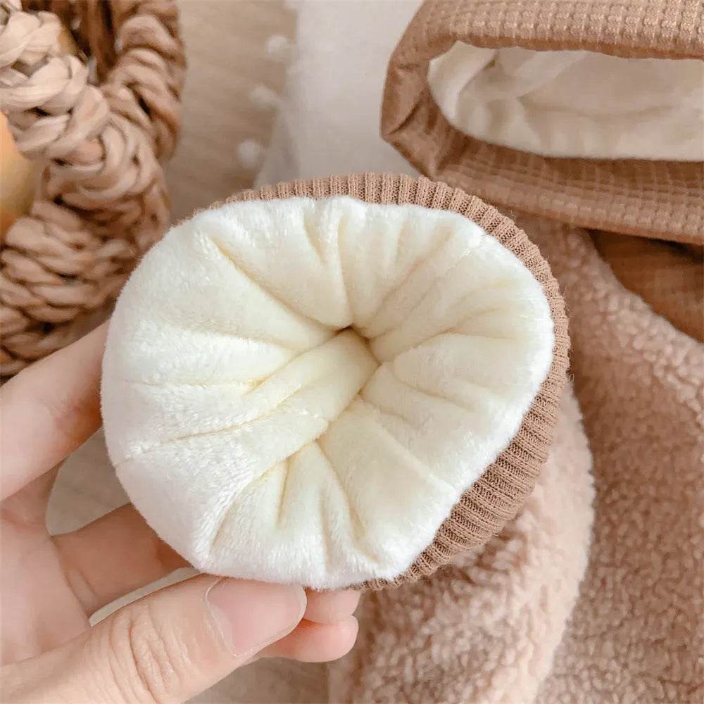 Children's Winter Jacket Bear Plus Velvet Cotton-padded Coat