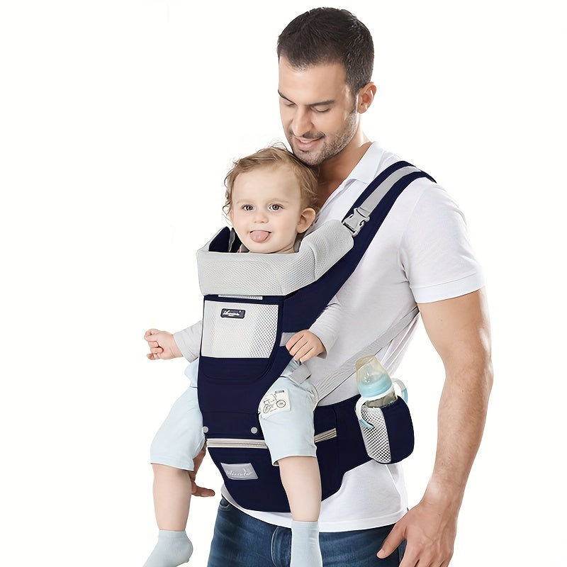Polyester-cotton Breathable Style, Skin-friendly And Breathable Baby Multi-functional Strap Waist Stool Mechanical Design Labor-saving Artifact