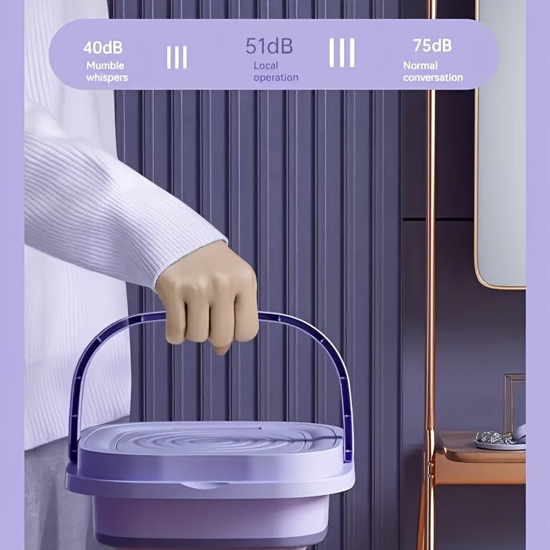 1pc Portable 2.11gal Washing Machine For Camping, RV, Travel, And Home Use - Perfect For Washing Underwear, Bras, Socks, And More