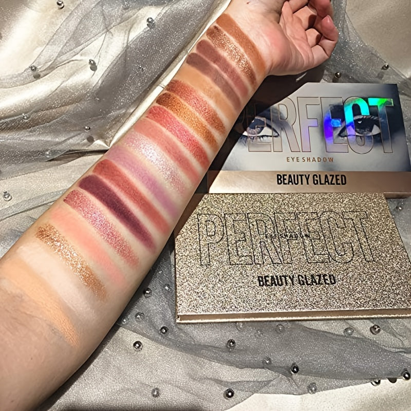 Ultra Pigmented Eyeshadow Palette Matte Shimmer Glitter Multi-Reflective Shades Makeup Eye Shadow Powder Waterproof Eye Shadow Palette For Music Festival