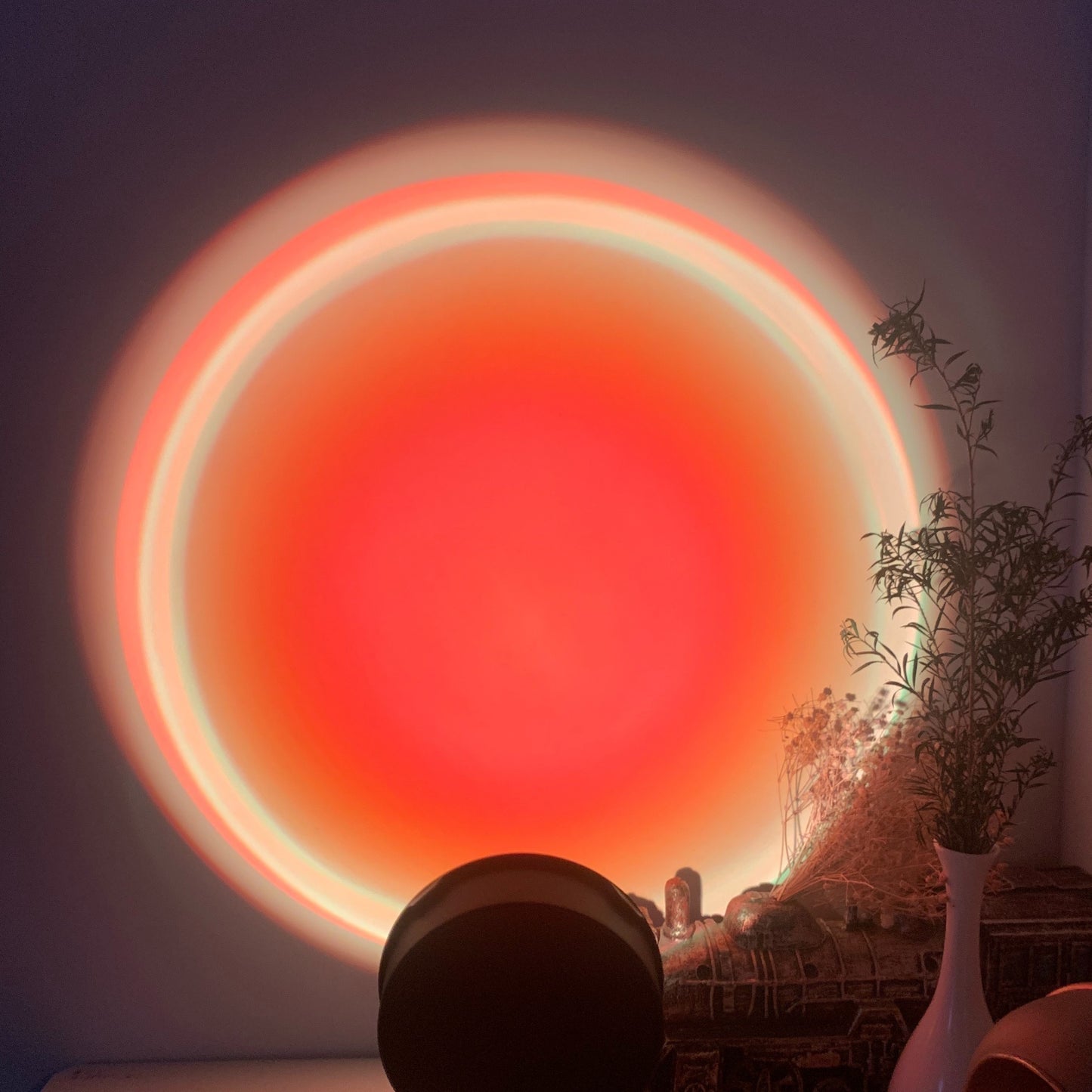 Small Sunset Atmosphere Lamp - Bedside Night Light for Bedroom - Christmas Decoration