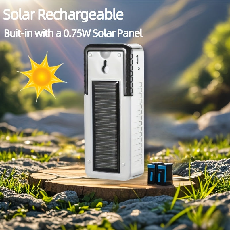 Solar Rechargeable LED Lantern with USB Charging-3