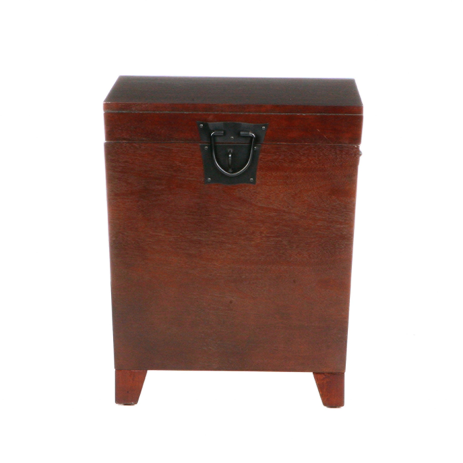 24" Brown Solid Wood And Manufactured Wood Square End Table-0