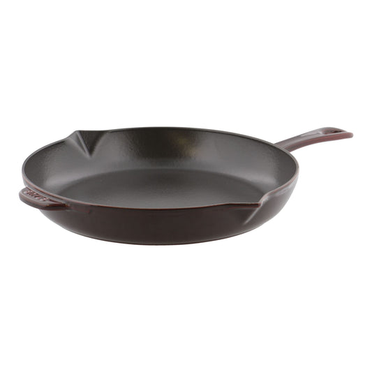 STAUB Pans 30 cm / 12 inch Cast Iron Frying Pan, Grenadine-Red-0