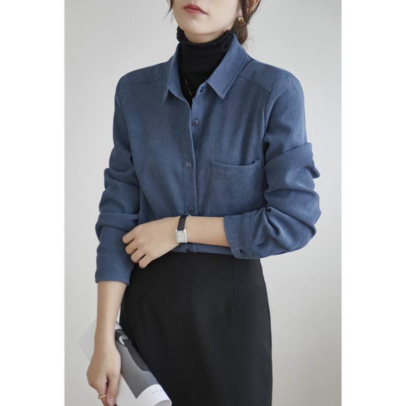 New Autumn And Winter Bandage Dress Shirt For Women