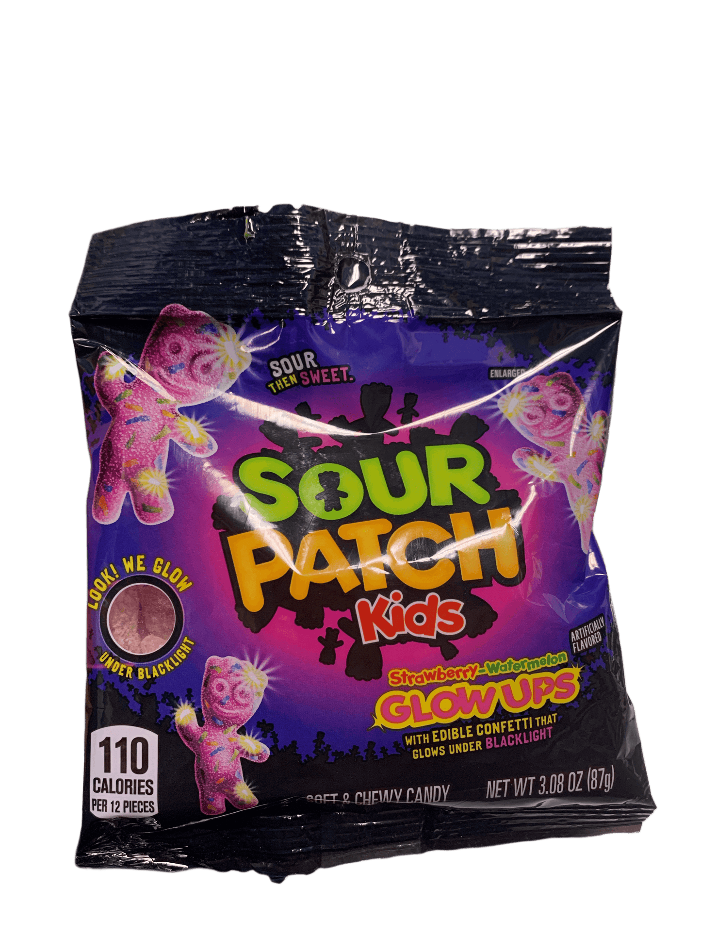 Sour Patch Kids Glow-Ups Strawberry Watermelon Candy 87G - Mexican Edition