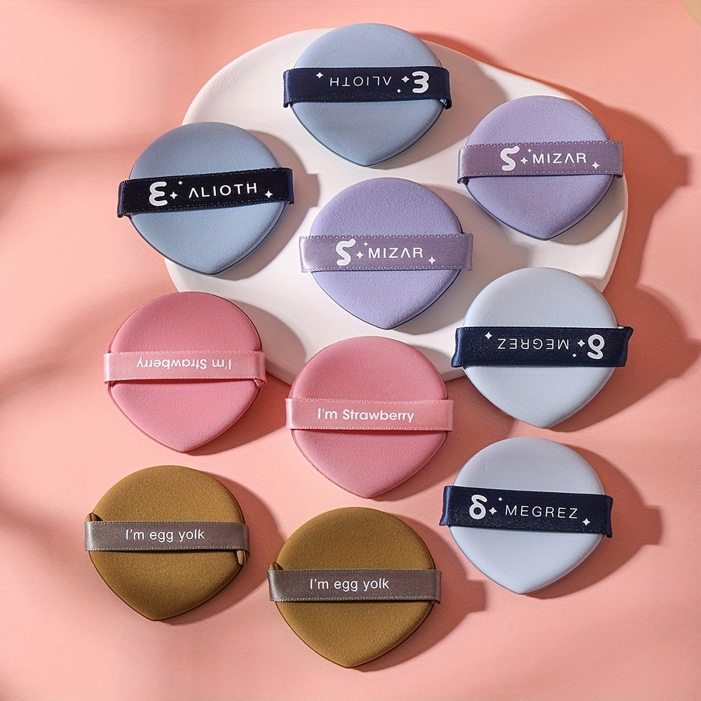 10 Pcs Air Cushion Powder Puff Makeup Sponge Wet And Dry Use Ultra Soft Facial Makeup Tool