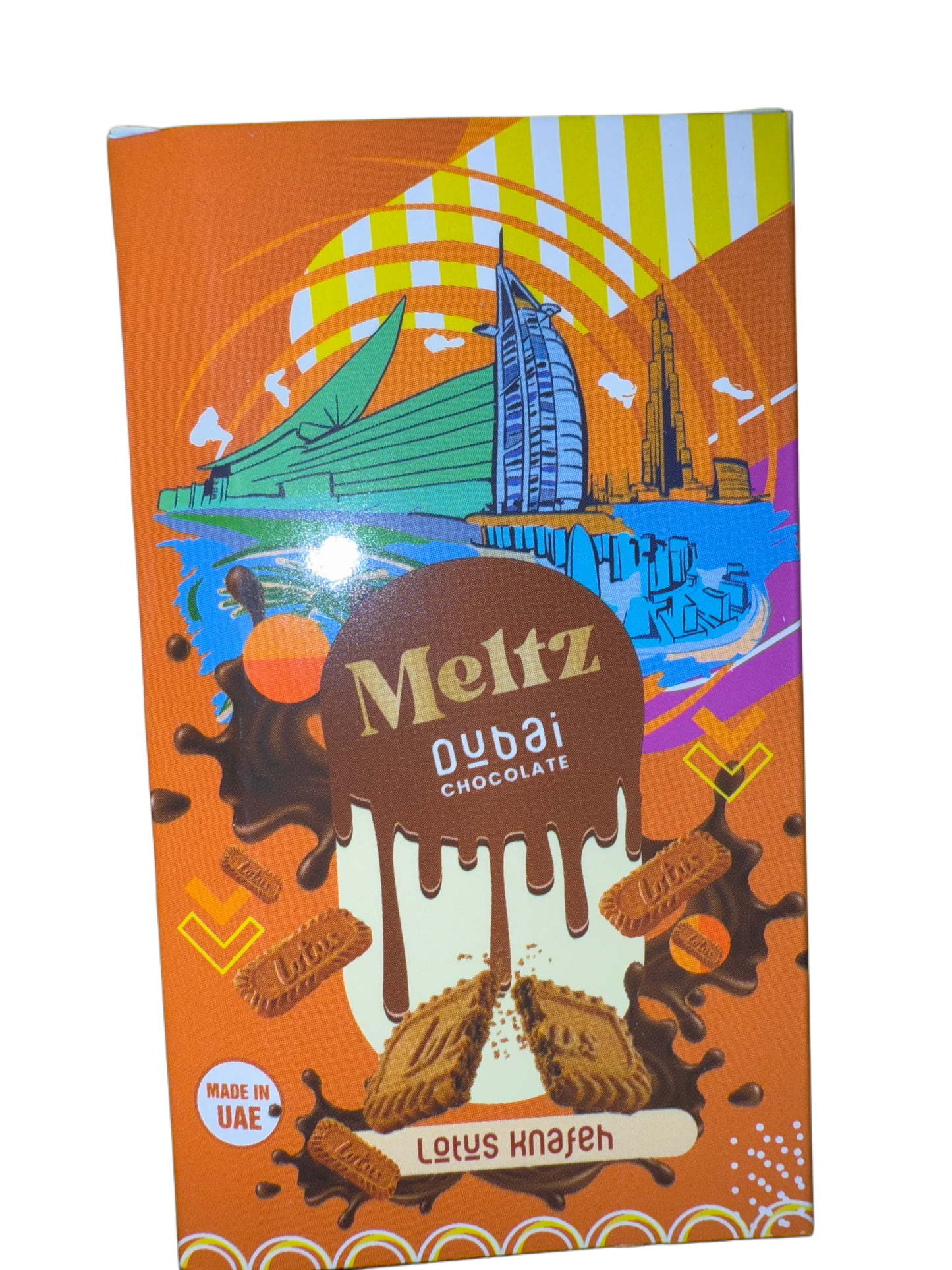 Meltz Dubai Chocolate Lotus Knafeh Flavour 75G - Dubai Edition