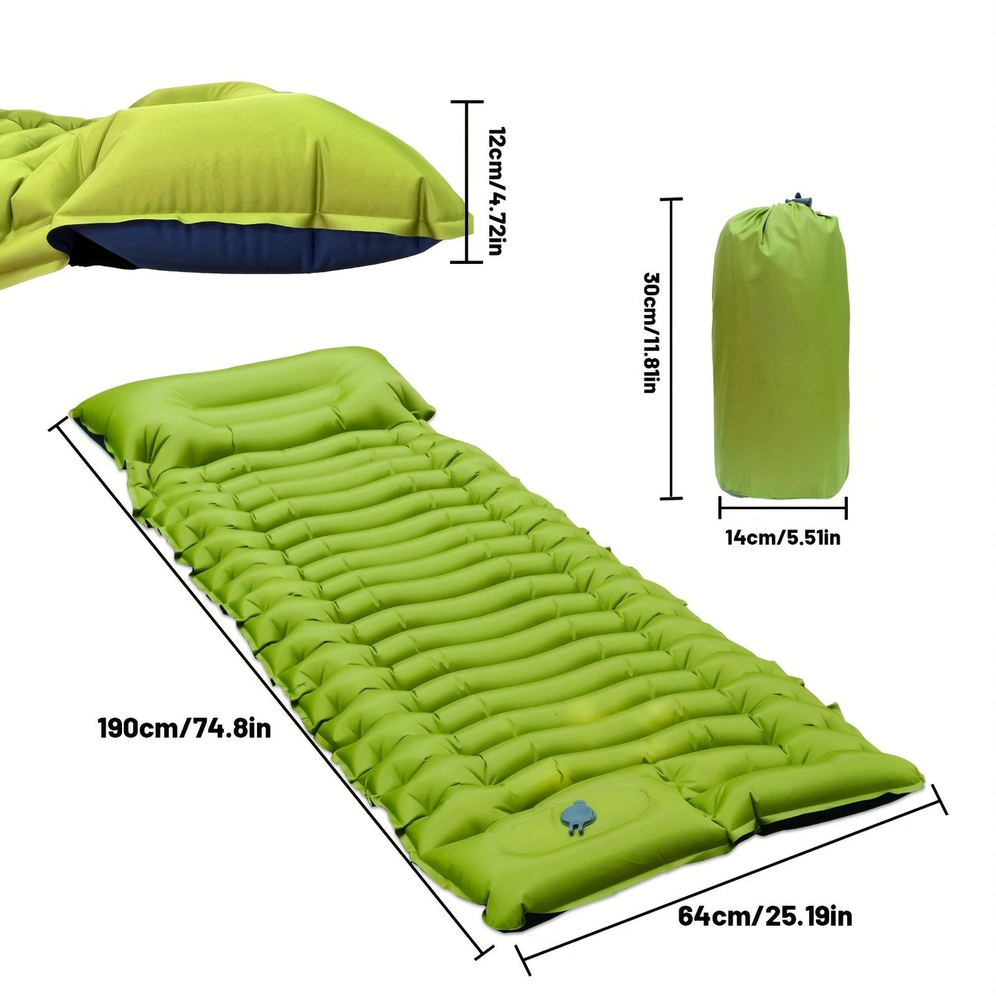 Sleeping Pad with Built-in Pump & Pillow-1