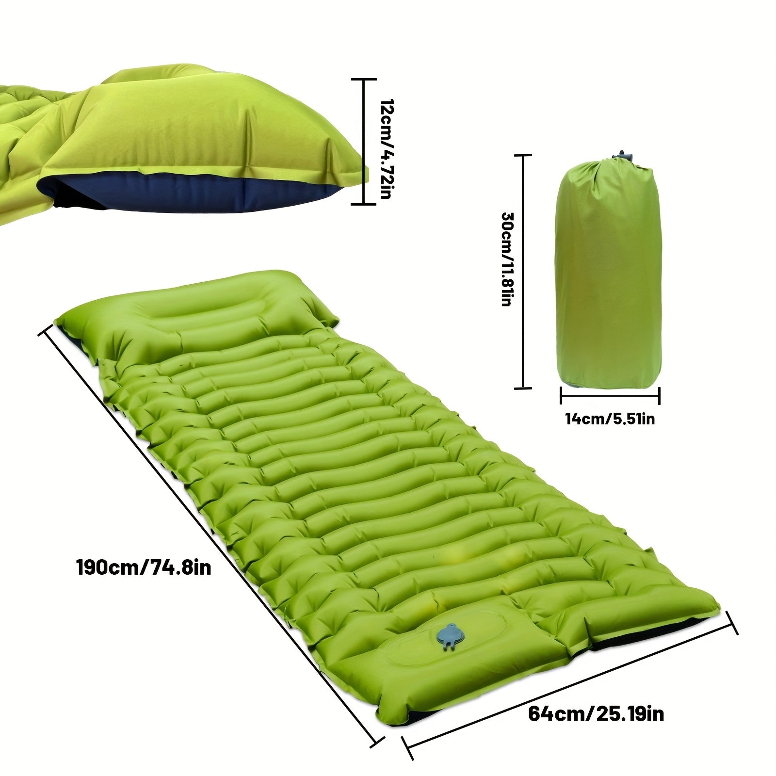 Sleeping Pad with Built-in Pump & Pillow-1