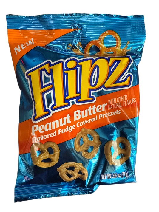 Flipz Peanut Butter Fudge Covered Pretzels 71G - U.S Edition