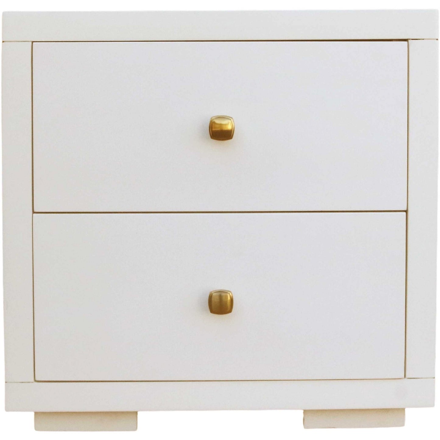 Moma White Wood Platform Twin Bed With Nightstand-4