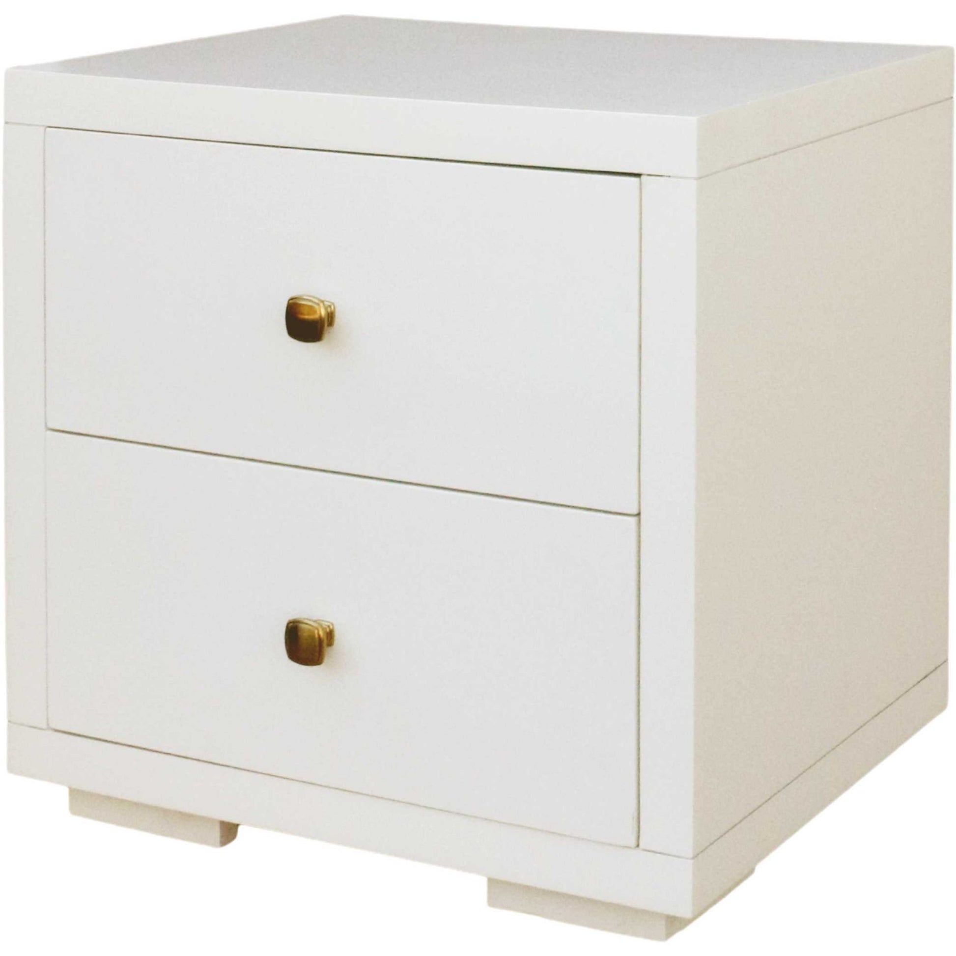 Moma White Wood Platform Twin Bed With Nightstand-5