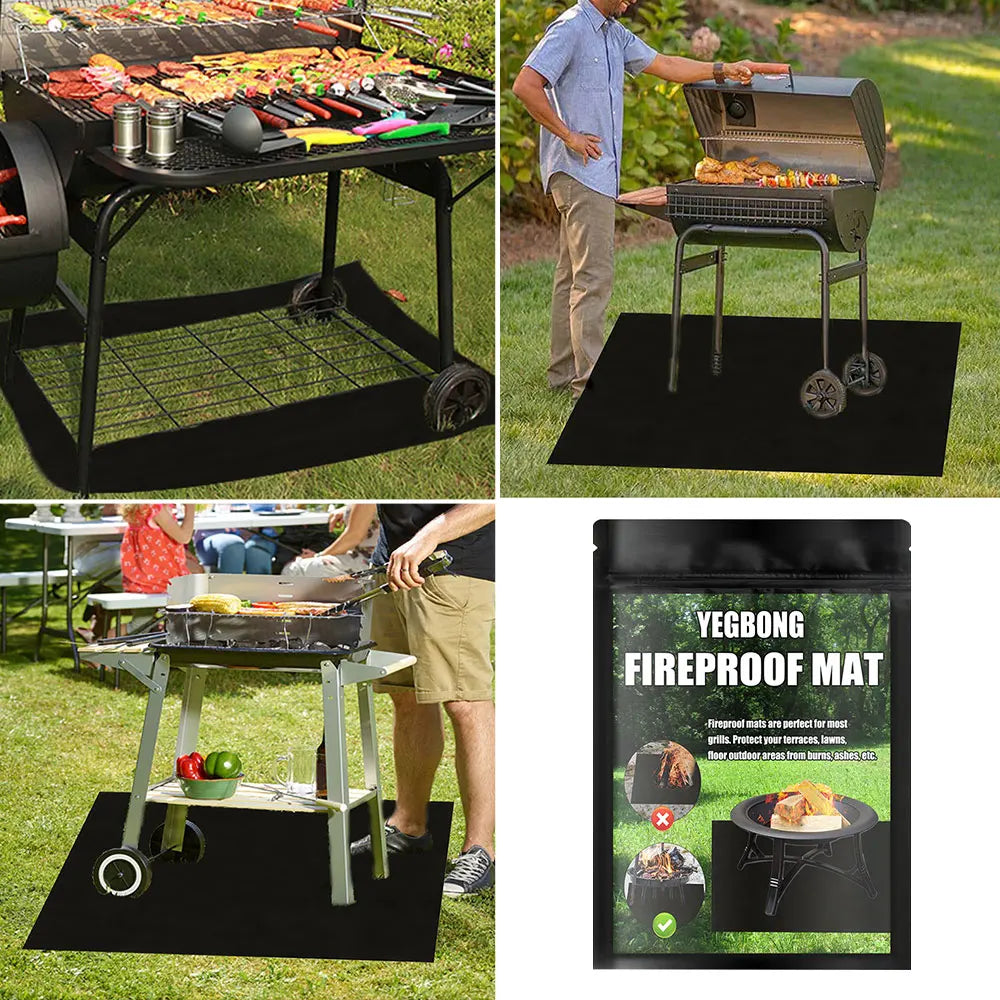 Fireproof BBQ Mat Heat Insulation Outdoor Protection-3
