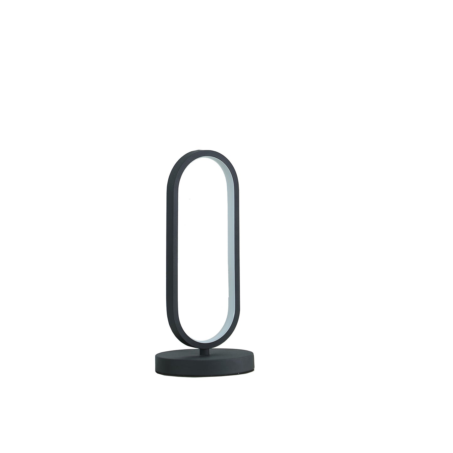 14" Black Metal Desk LED Table Lamp-2