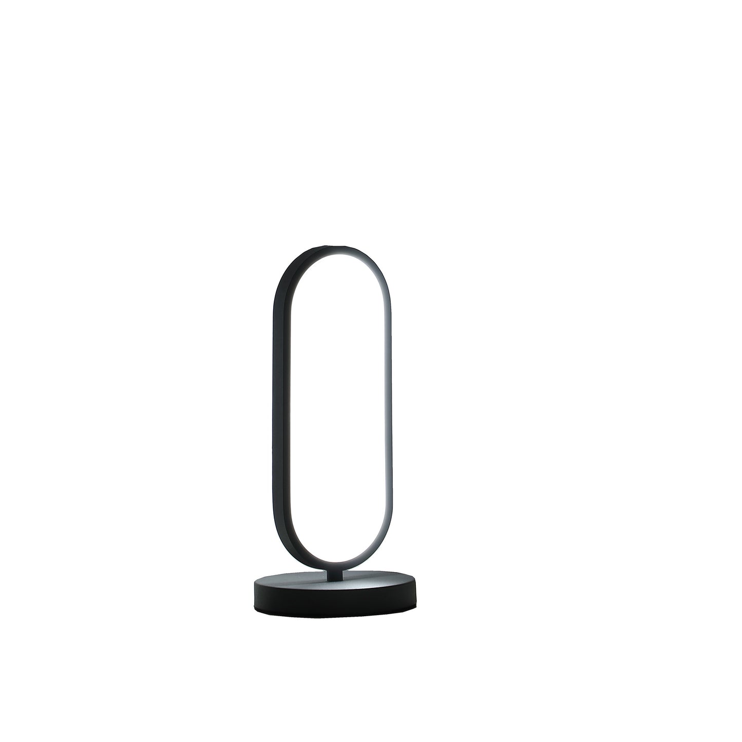 14" Black Metal Desk LED Table Lamp-1
