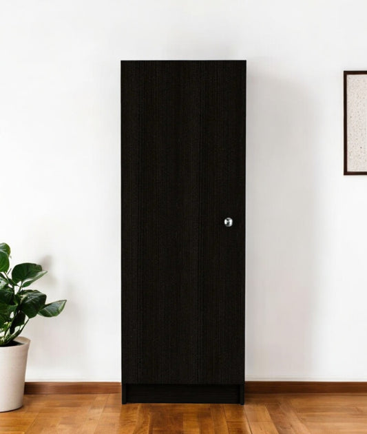 47" Black Wood Pantry Or Storage Closet-0