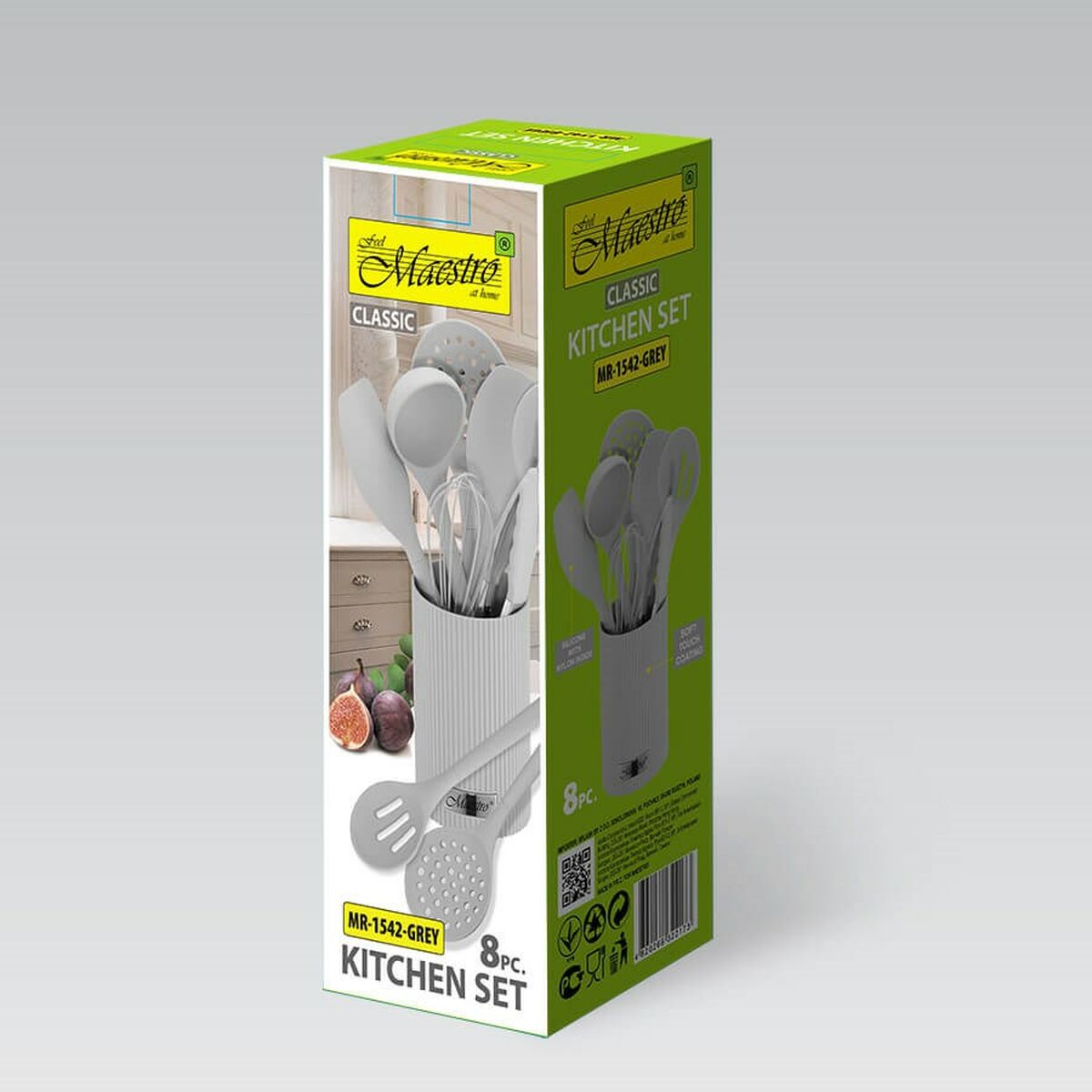 Set of Kitchen Knives and Stand Feel Maestro MR-1542-GREY-2