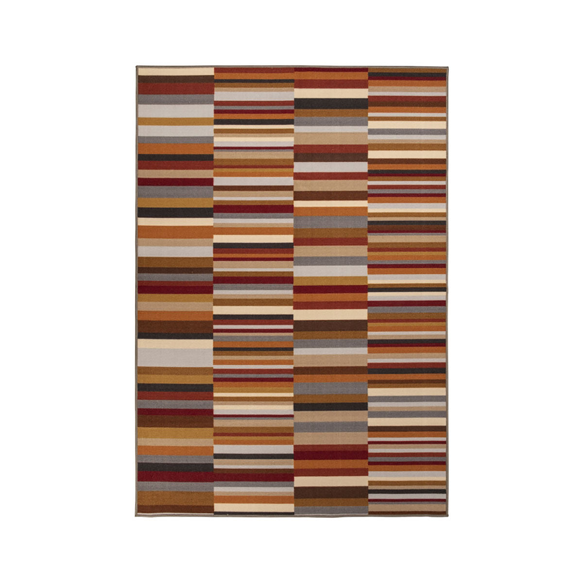 2' X 3' Gray Beige And Red Indoor Outdoor Area Rug-1