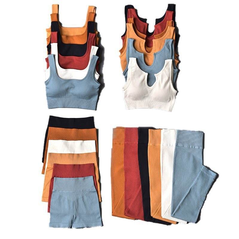6pcs Yoga Workout Outfit set for women Gym clothes