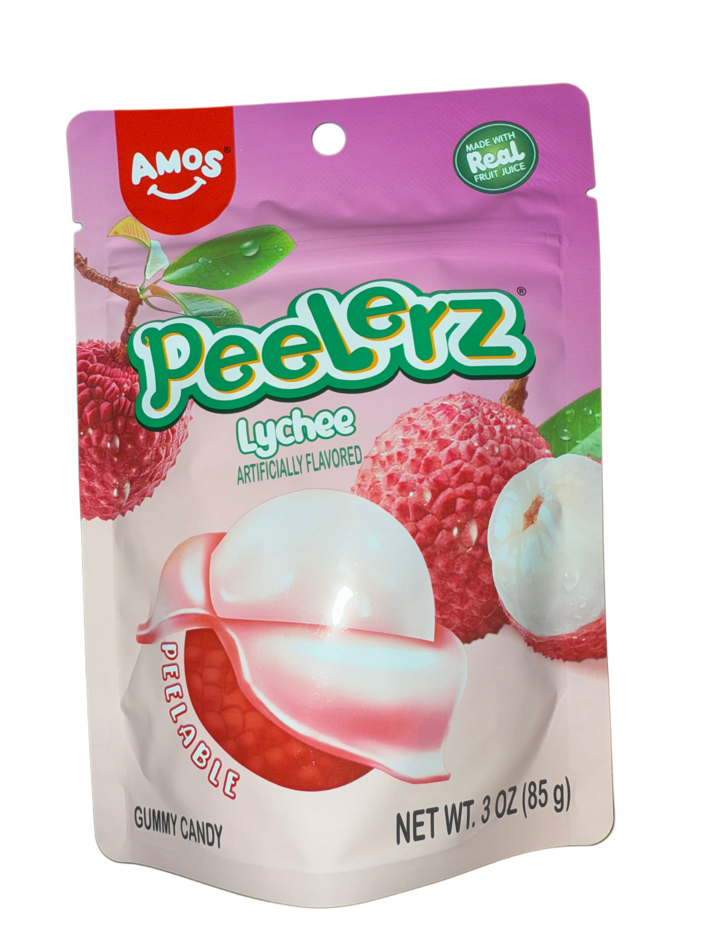 Amos Peelerz Gummy Lychee 85G - U.S Edition