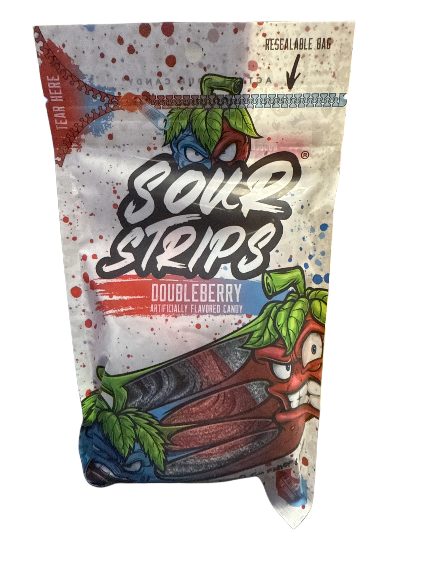 Sour Strips Doubleberry Flavour 96G - U.S Edition