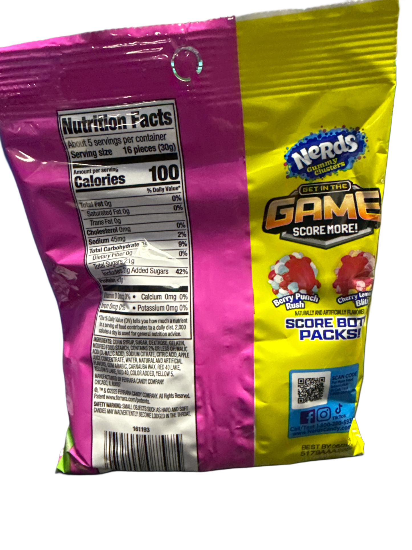 Nerds Gummy Clusters Limited Edition Cherry Lemonade Flavour 141G - U.S Edition