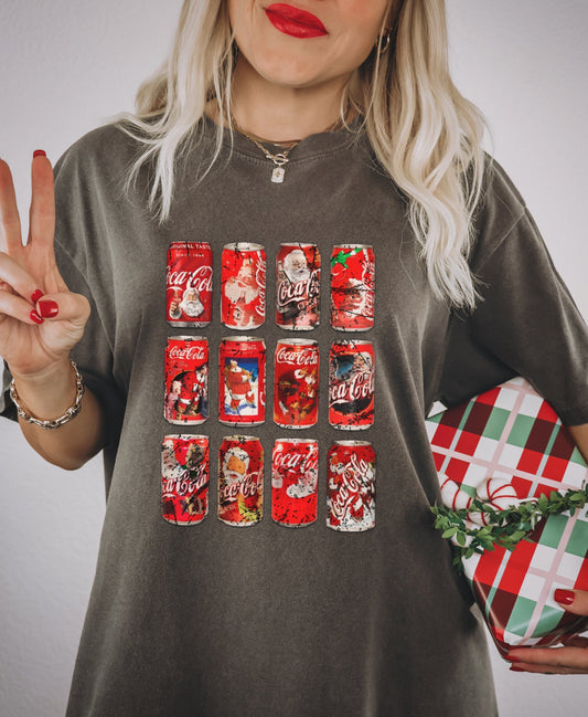 Vintage Coca Cola Christmas Cans-0