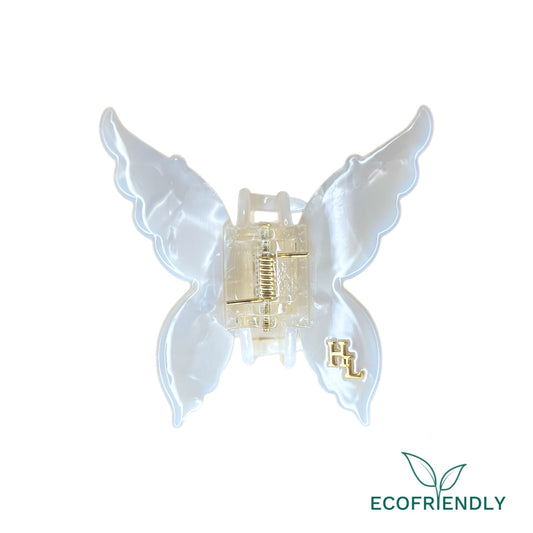 Ecofriendly Acetate Butterfly Claw - Cloud White-0