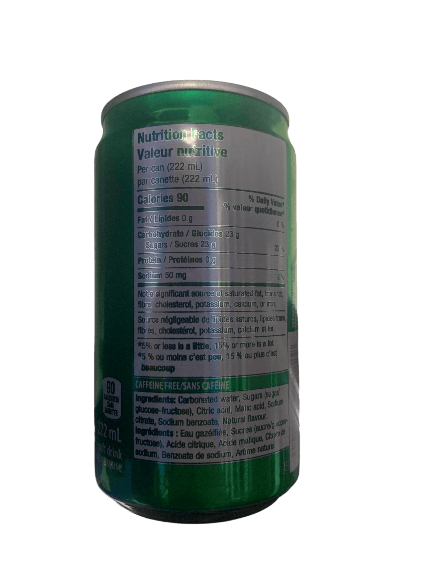 7Up Mini Can 222ML - Canadian Edition