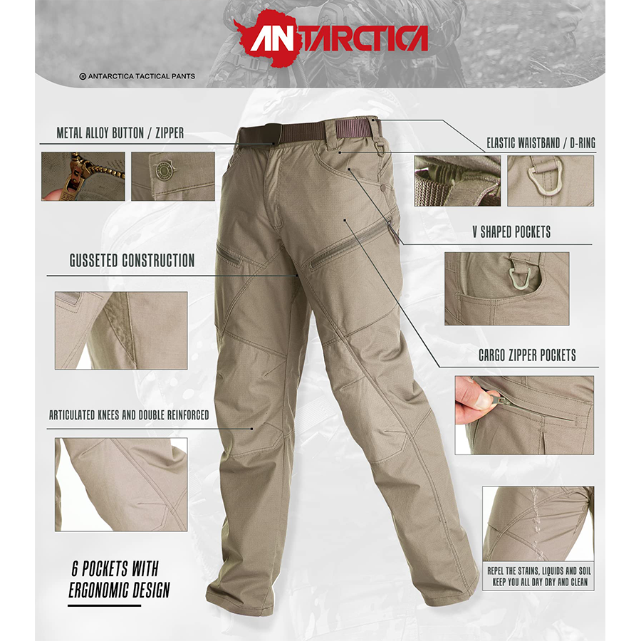 Men's Waterproof Military Casual Outdoor Pants-3