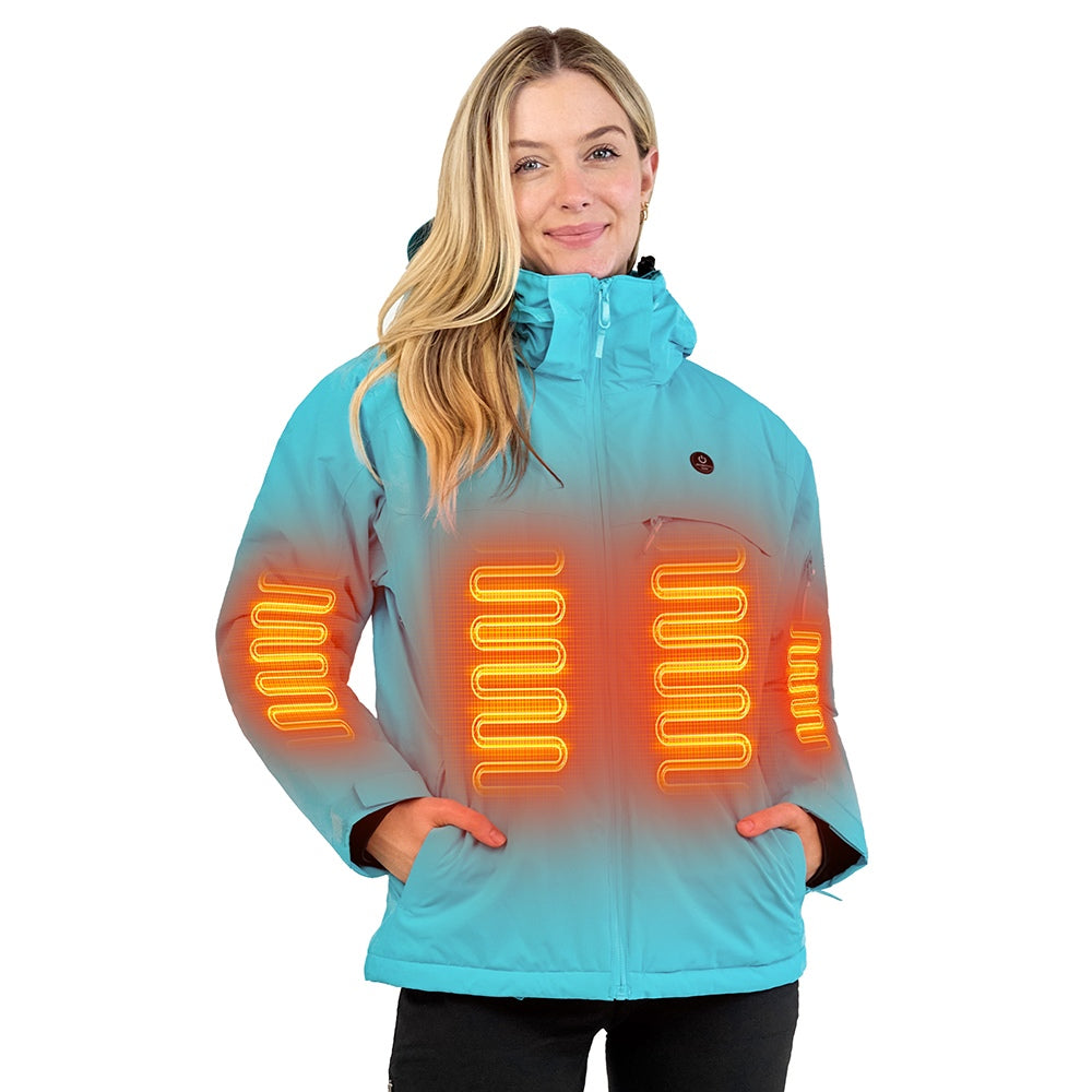 ANTARCTICA GEAR Heated Jacket, Ski Jacket Coat For Women Winter Coat-8