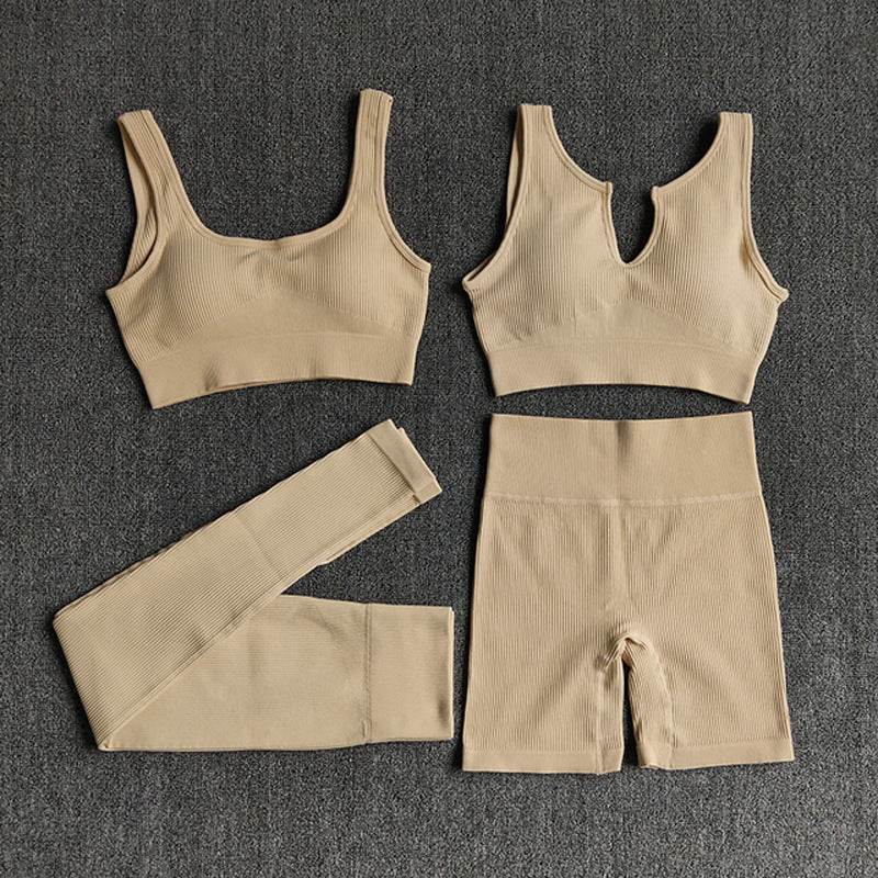 6pcs Yoga Workout Outfit set for women Gym clothes