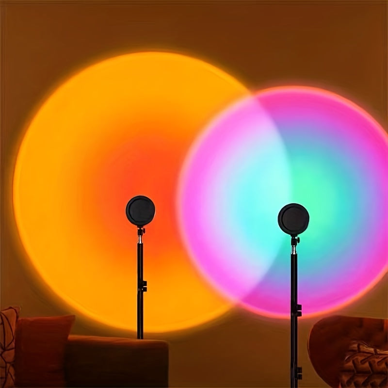 Small Sunset Atmosphere Lamp - Bedside Night Light for Bedroom - Christmas Decoration