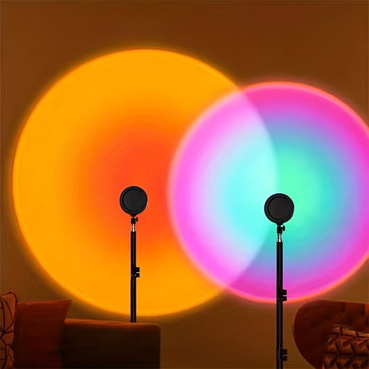Small Sunset Atmosphere Lamp - Bedside Night Light for Bedroom - Christmas Decoration