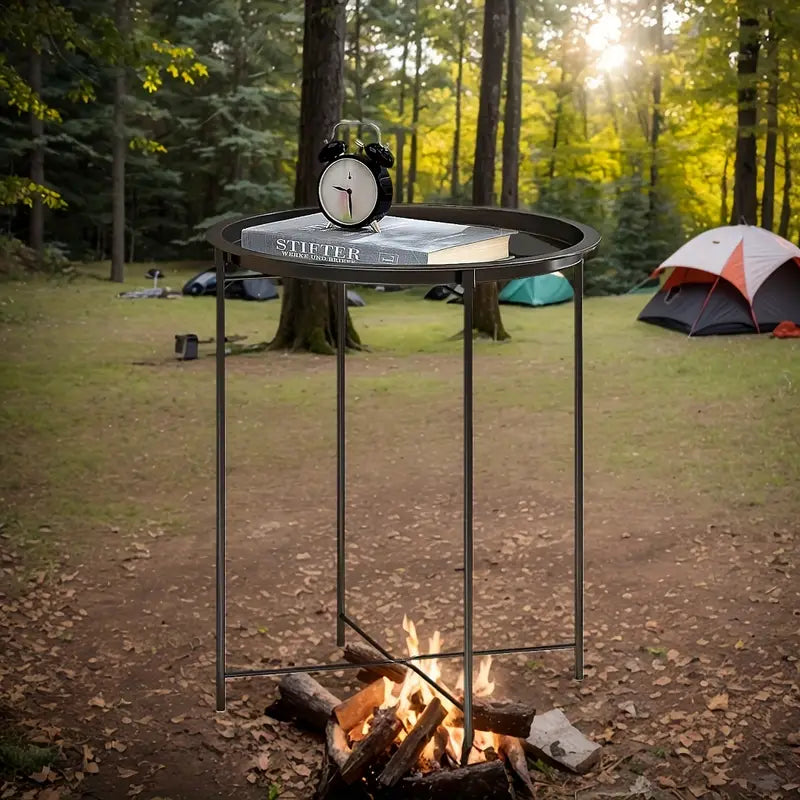Outdoor Foldable Stainless Steel Coffee Table-4
