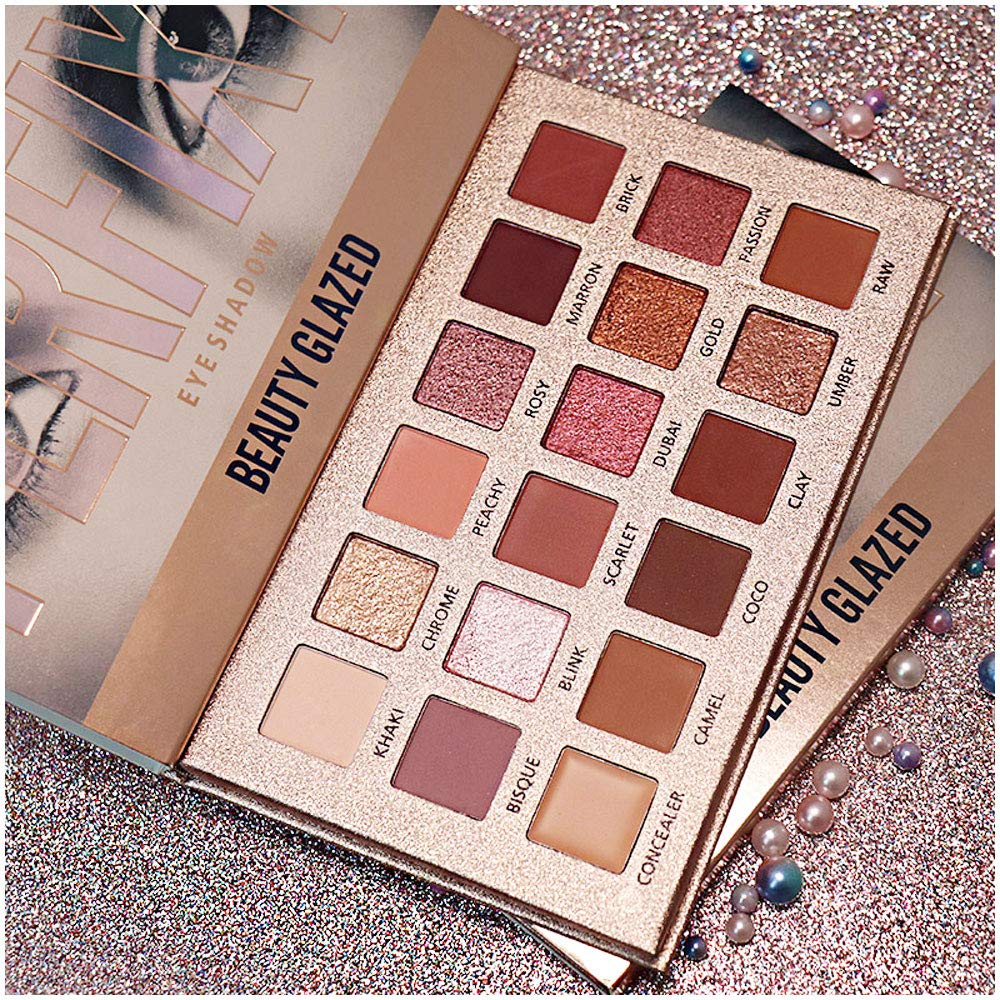 Ultra Pigmented Eyeshadow Palette Matte Shimmer Glitter Multi-Reflective Shades Makeup Eye Shadow Powder Waterproof Eye Shadow Palette For Music Festival